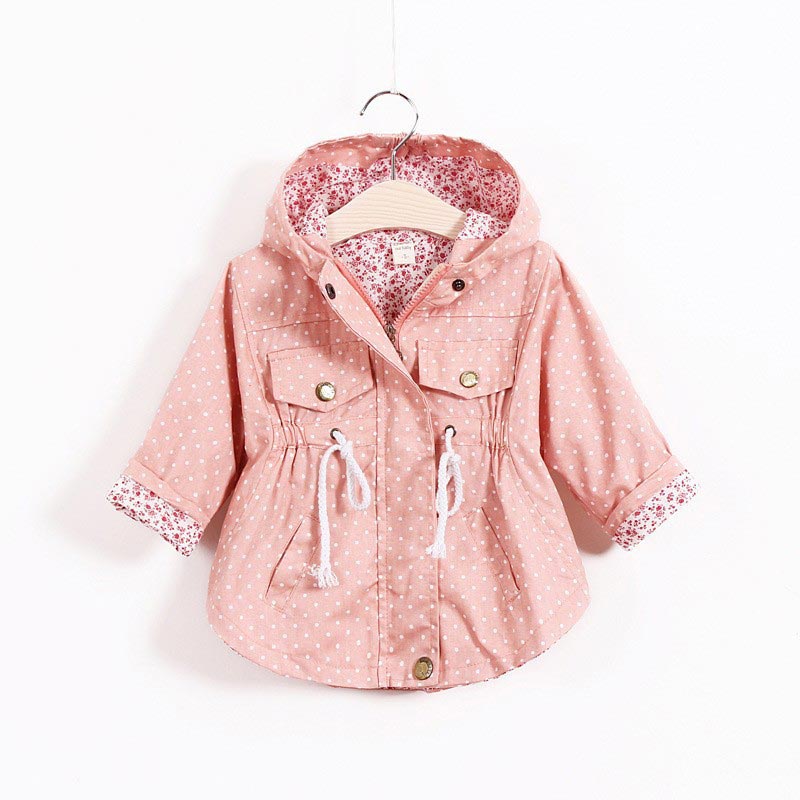 Kids Jackets Girls Hooded Coat